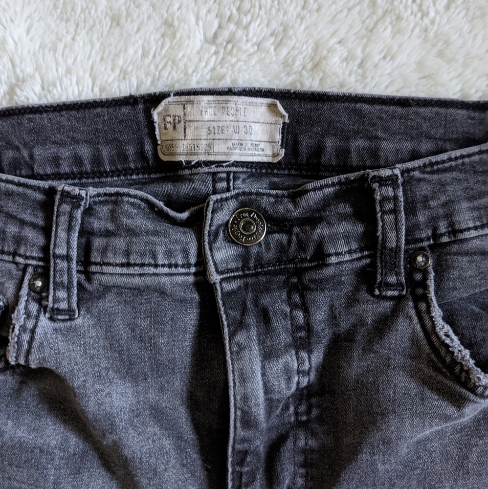 Free People busted knee jeans